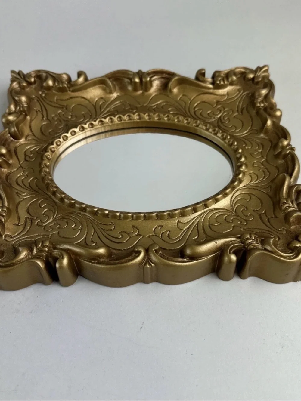 Ornate Gold Decorative Oval Mirror Frame - Home Accents